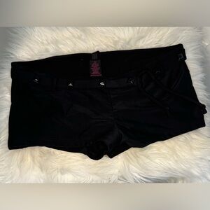 Material Girl Black Swim Shorts,size Medium